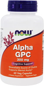 Load image into Gallery viewer, NOW Foods - Alpha GPC 300 mg. - 60 Vegetable Capsules
