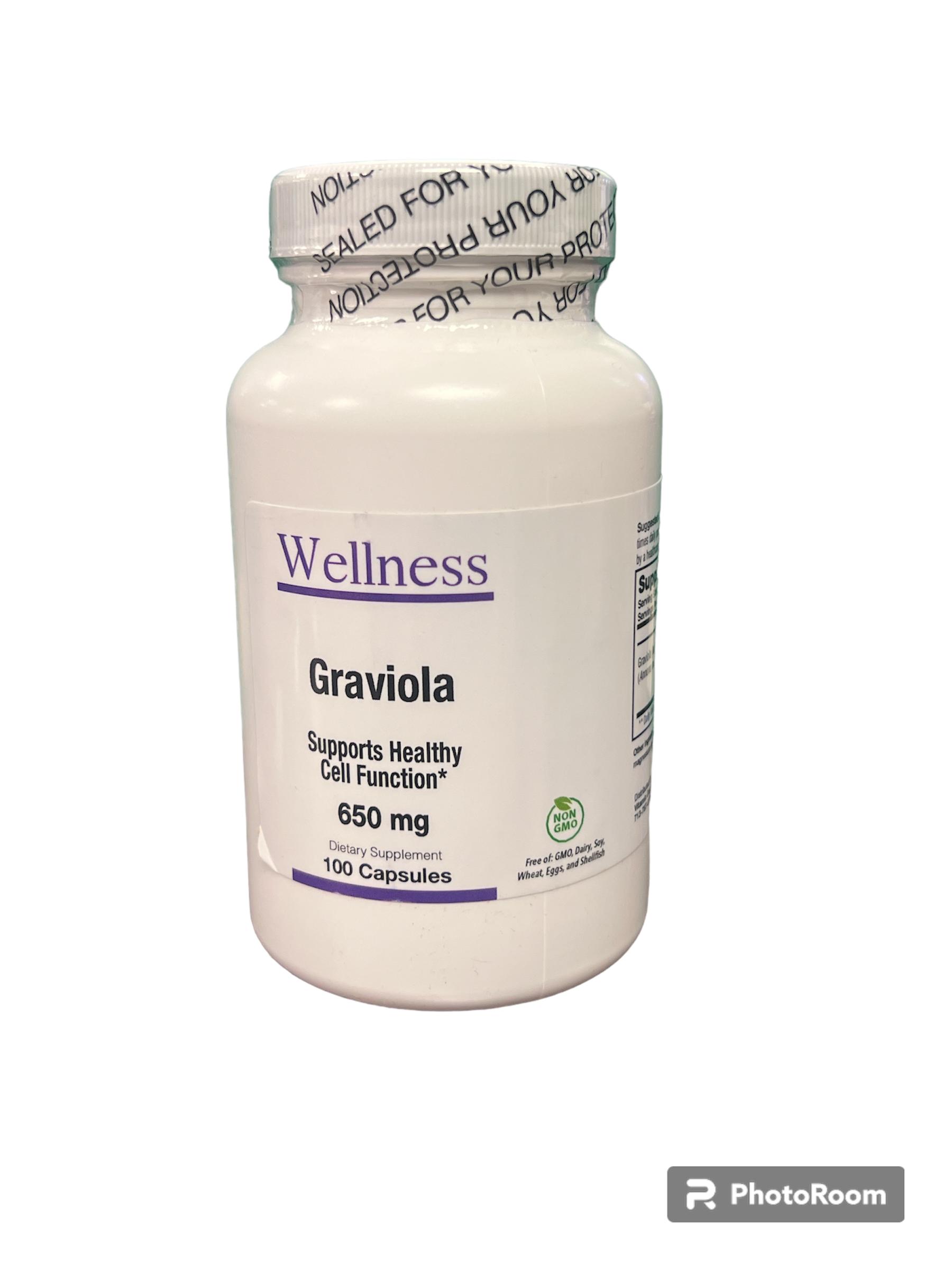 Graviola 650mg 100 Capsules - Wellness