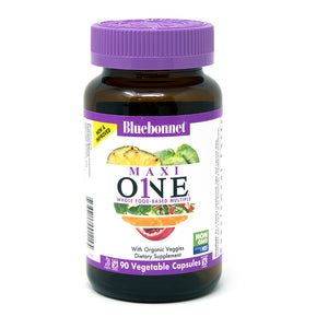 MAXI ONE® WHOLE FOOD-BASED MULTIPLE (With Iron) 90 VEGETABLE CAPSULES