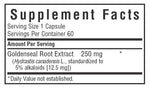 Load image into Gallery viewer, GOLDENSEAL ROOT EXTRACT 60 VEGETABLE CAPSULES
