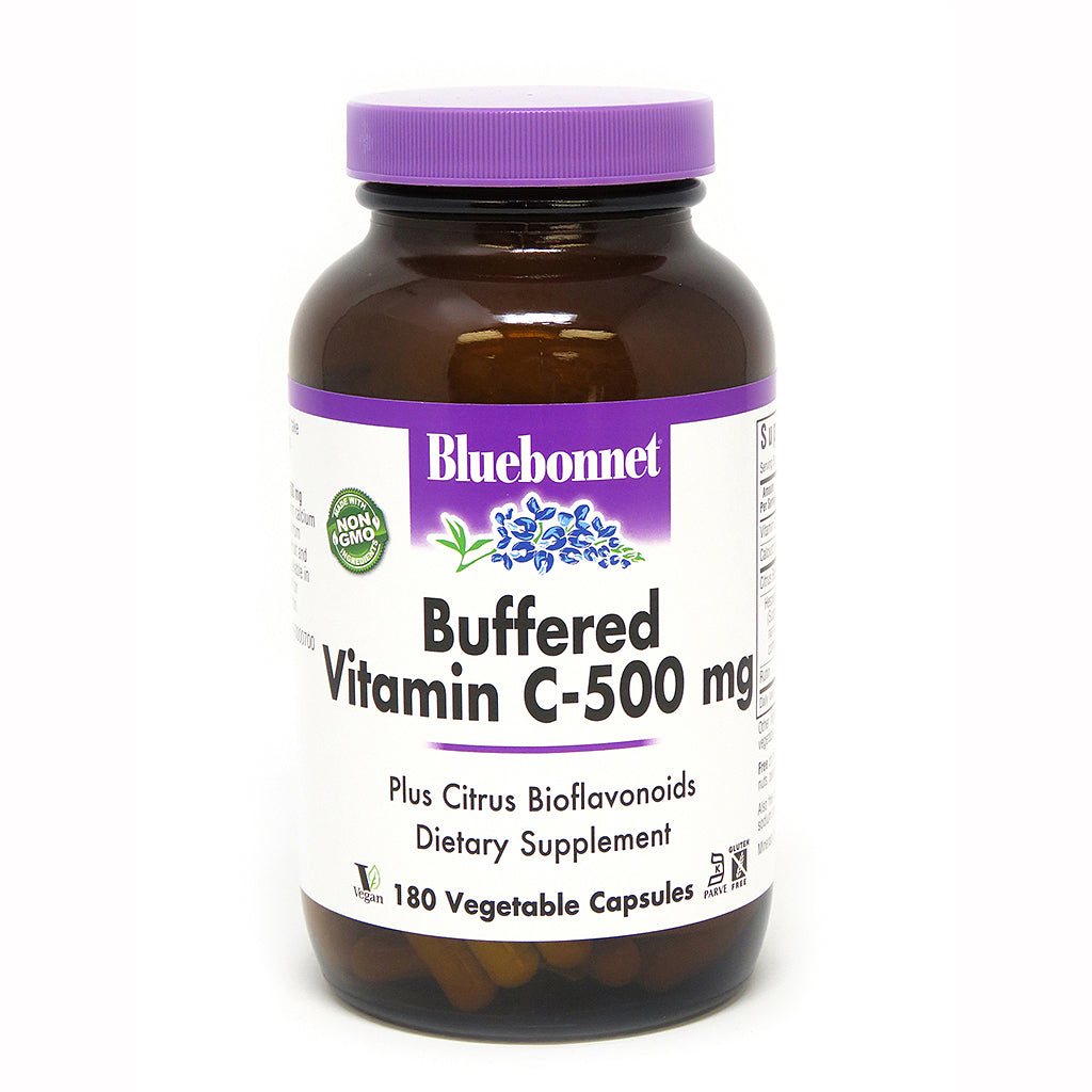 BUFFERED VITAMIN C-500 mg 180 VEGETABLE CAPSULES