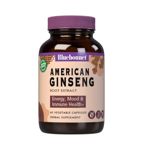 AMERICAN GINSENG ROOT EXTRACT 60 VEGETABLE CAPSULES