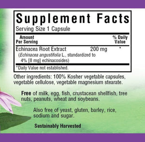 ECHINACEA ROOT EXTRACT 60 VEGETABLE CAPSULES