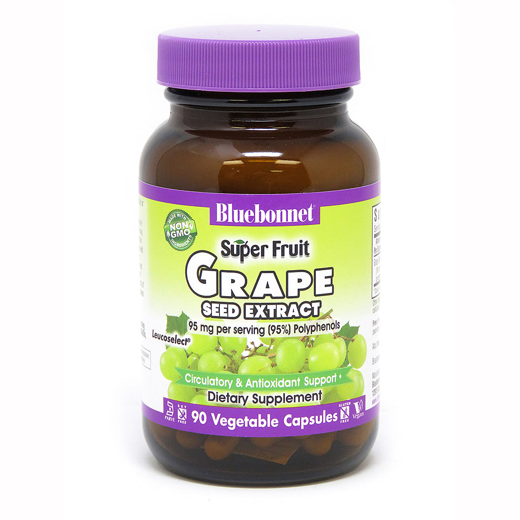SUPER FRUIT GRAPE SEED EXTRACT 90 VEGETABLE CAPSULES